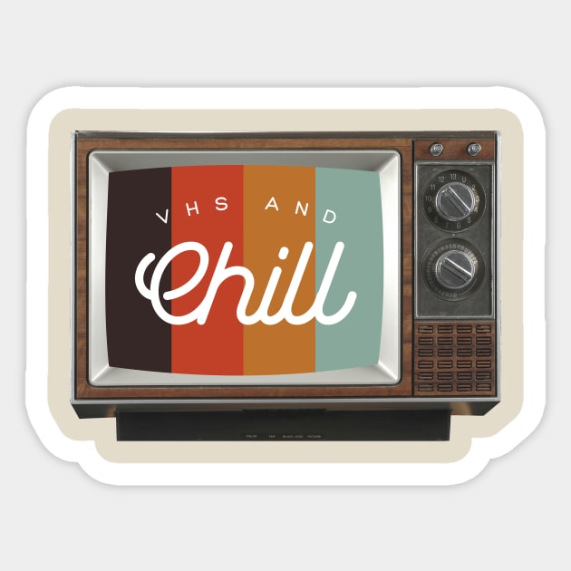 VHS & Chill Sticker by ZekeTuckerDesign